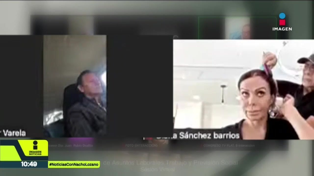На видео запечатлена конгрессмен Диана Санчес Барриос, проводящая сеанс в салоне красоты.