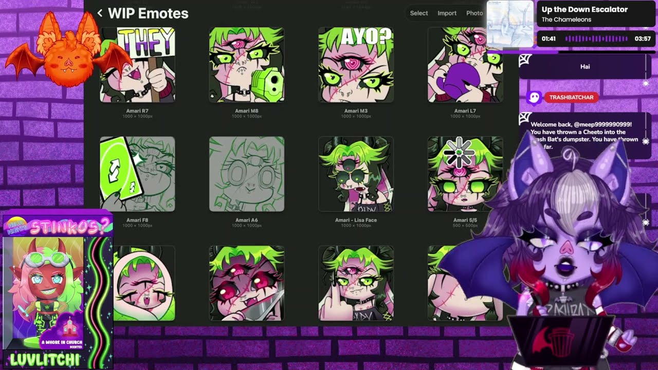 [Stream VOD - 1/20/26] Art Bat 🎨🦇 emotes again? no problem!