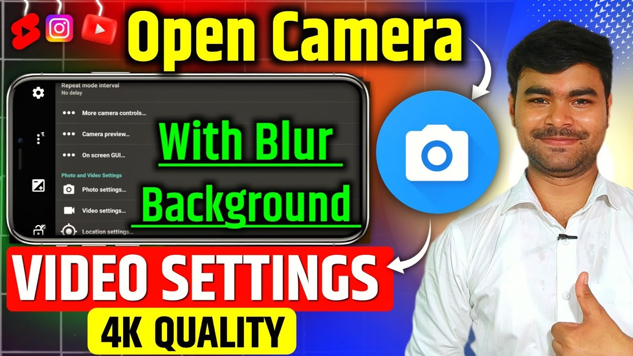Open Camera Setting For Youtube Videos | open camera ki setting kaise karen | Open Camera Setting