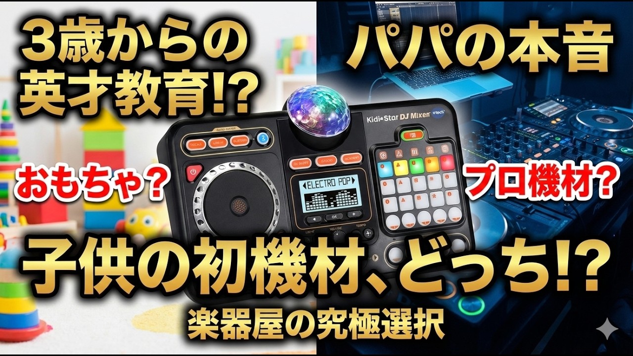 DDJ-FLX4の前にこれ！子供を音楽好きにする英才教育ガジェット！専門家が選ぶ最強の入門機・ポケモン・すみっこぐらし超えるクリスマスプレゼント