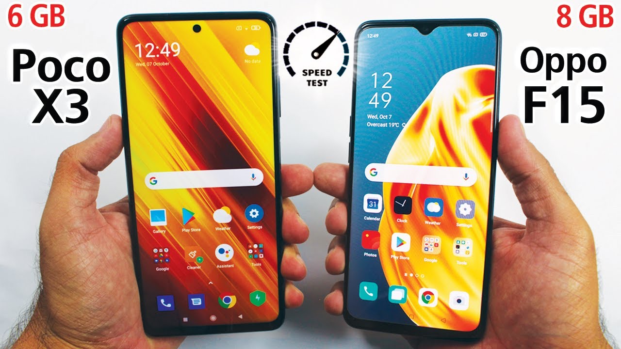Xiaomi Poco X3 vs Oppo F15  Speed Test! *WOW*😨