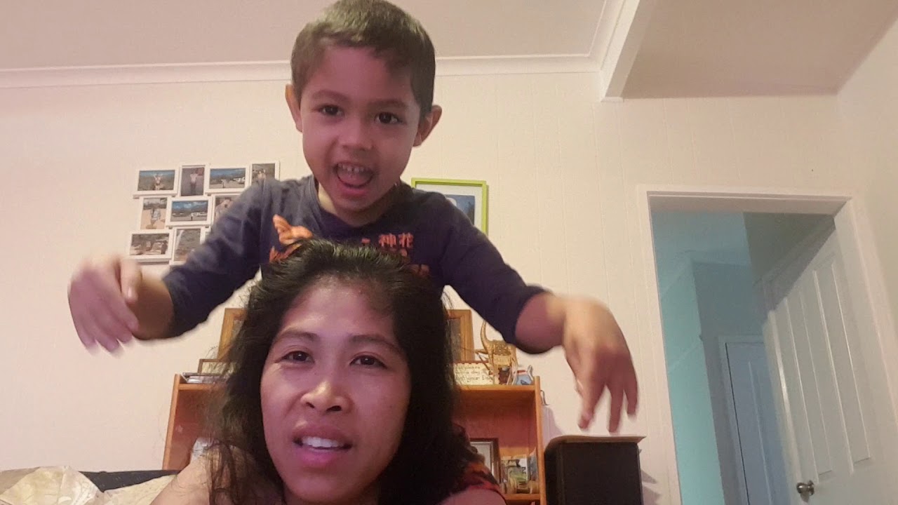 Funny vibes Mother and Son bonding in the morning