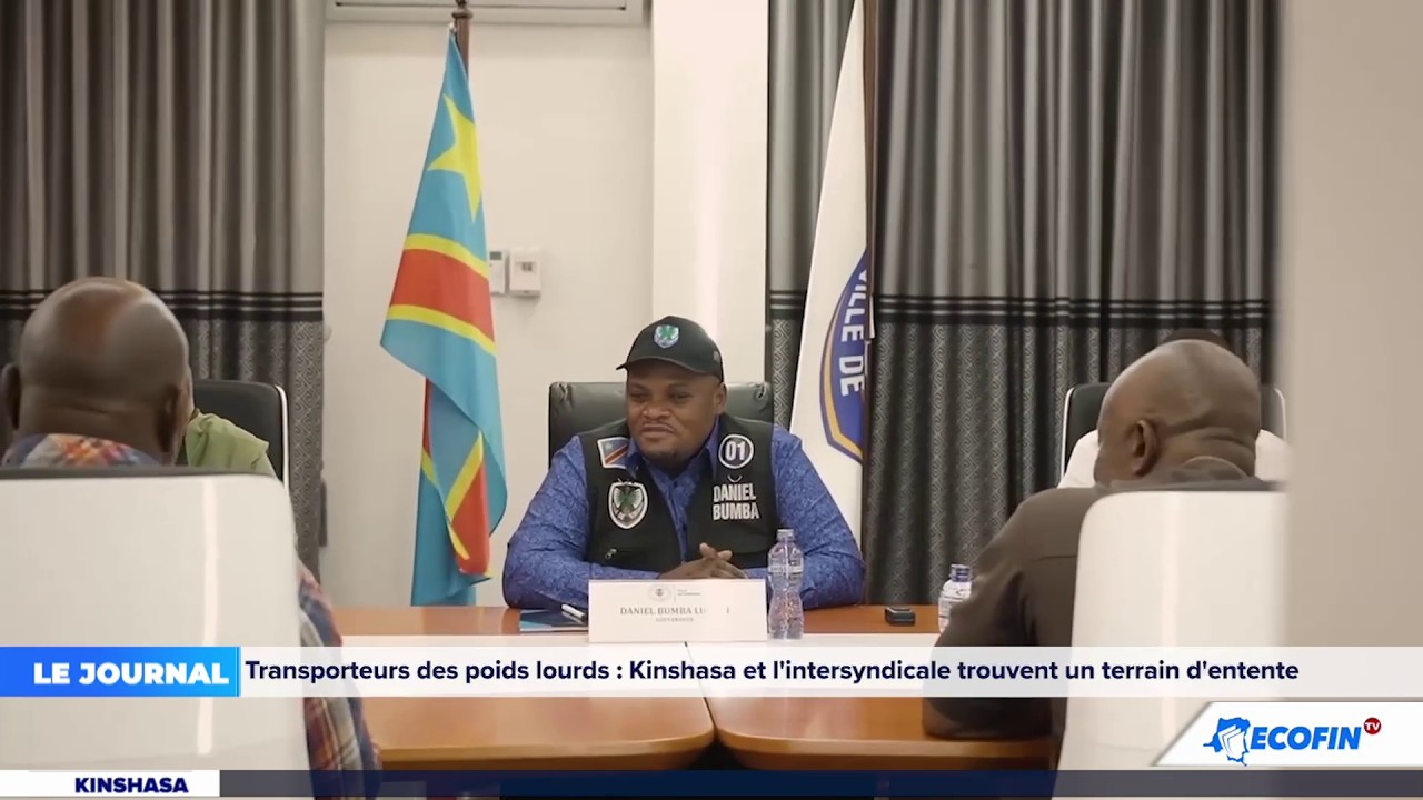 JT 12H 23 FEV 2026: TRANSPORTEURS DE POIDS LOURDS,KINSHASA ET L'INTERSYNDICALE TROUVENT UN COMPROMIS