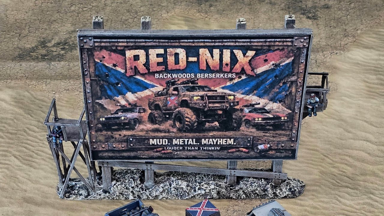 Saturday AM Gaslands Billboards Painting