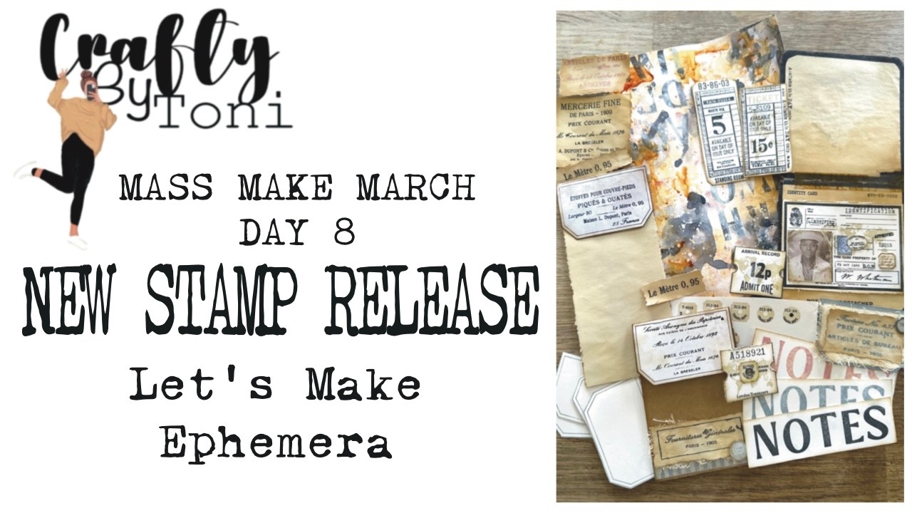 Mass Make March + My NEW Stamp Release &hellip;&hellip;Let&rsquo;s Make Junk Journal Ephemera