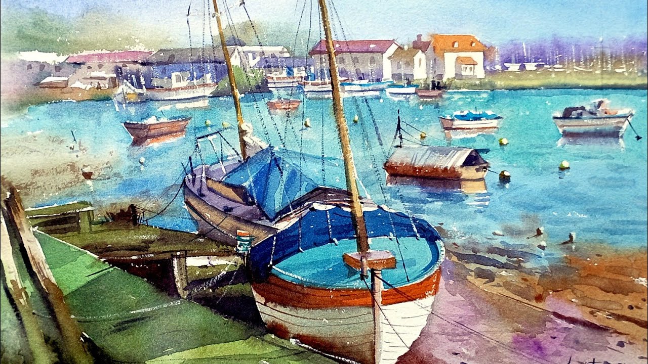 Watercolor Cityscape Painting/Street Painting Demonstrations