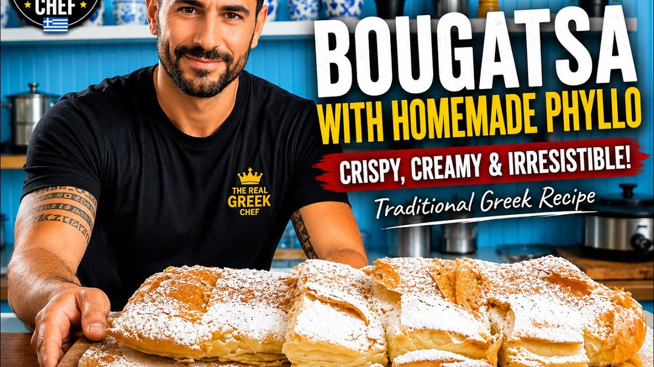 HOW TO MAKE BOUGATSA | @therealgreekchef