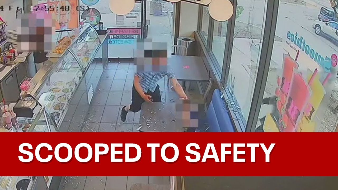 Man arrested after smashing glass window on child