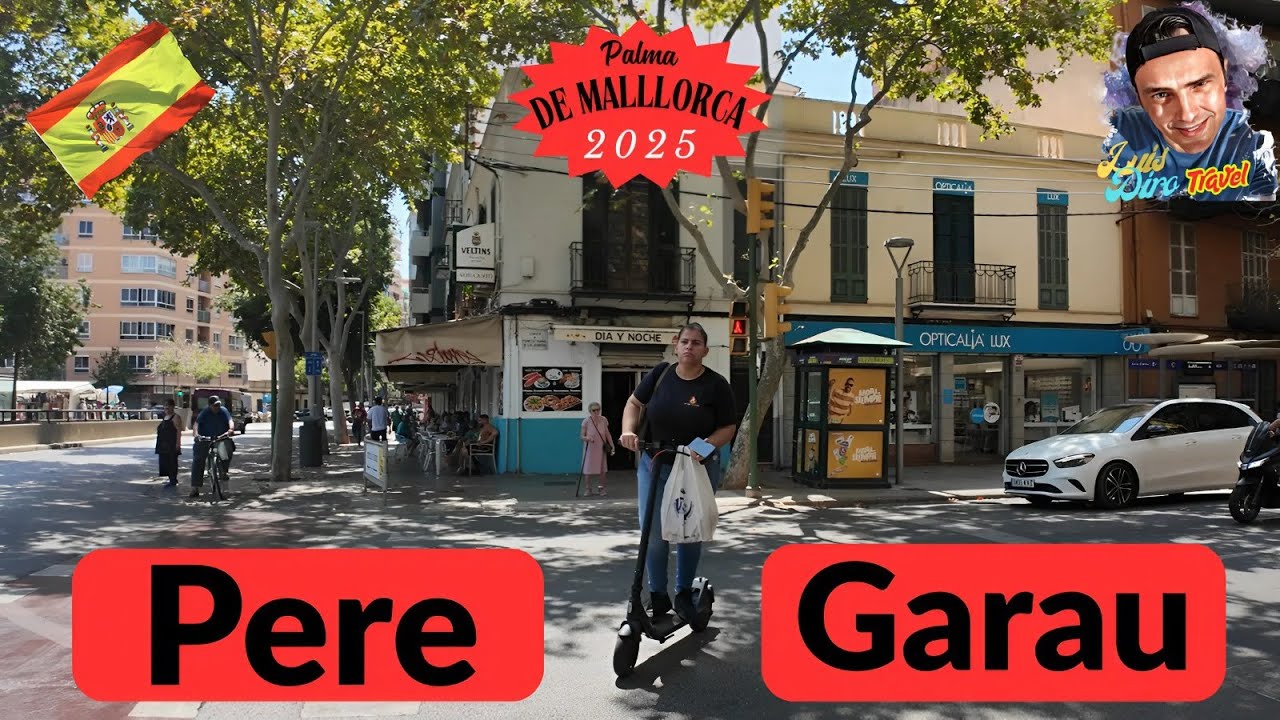 Pere Garau Walk🌏Palma de Mallorca✈️🇪🇸 - August 2025 - (4K Video)
