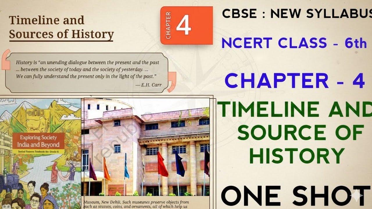 Class 6 History Chapter 4 | Timeline and Sources of History | Full Explanation 