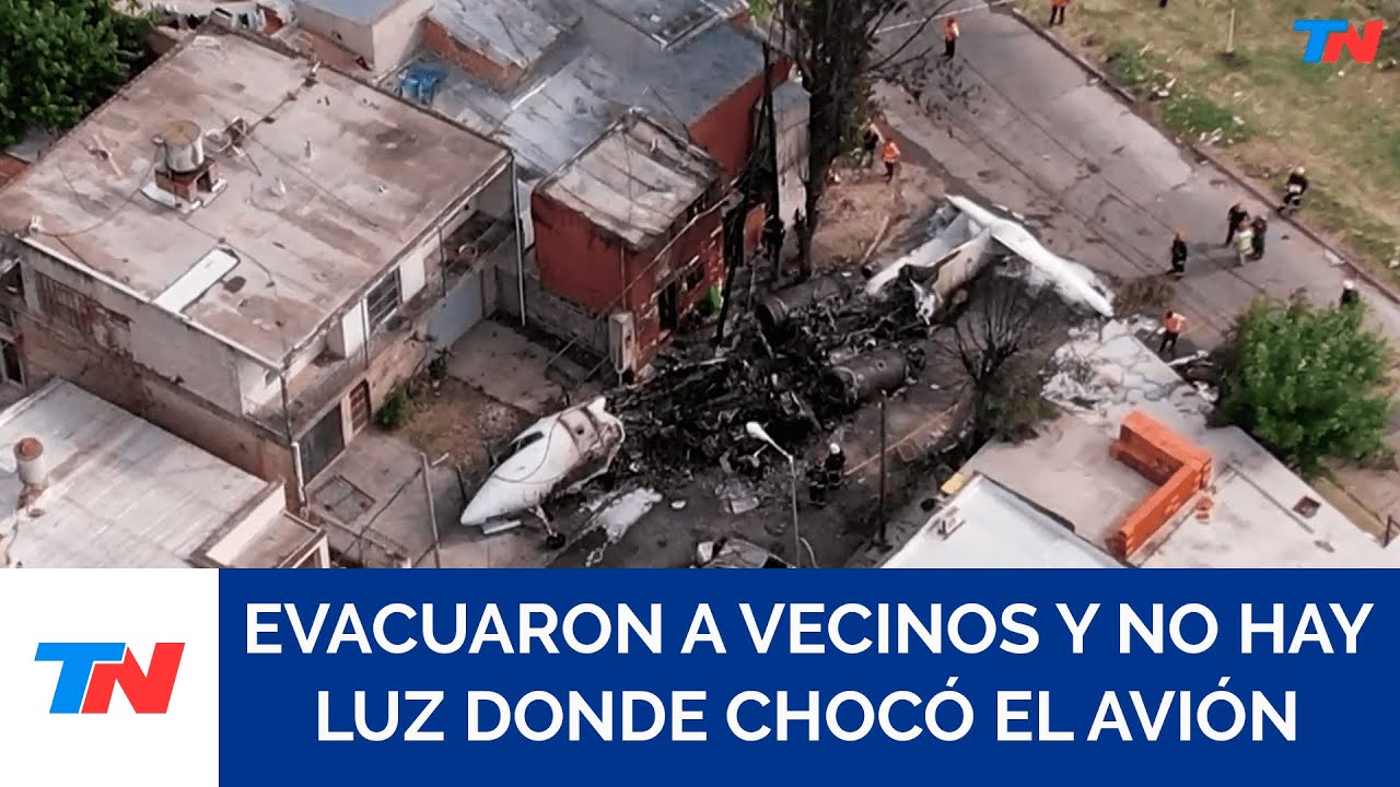 TRAGEDIA AÉREA I Vecinos del aeropuerto de San Fernando fueron evacuados y la zona está sin luz