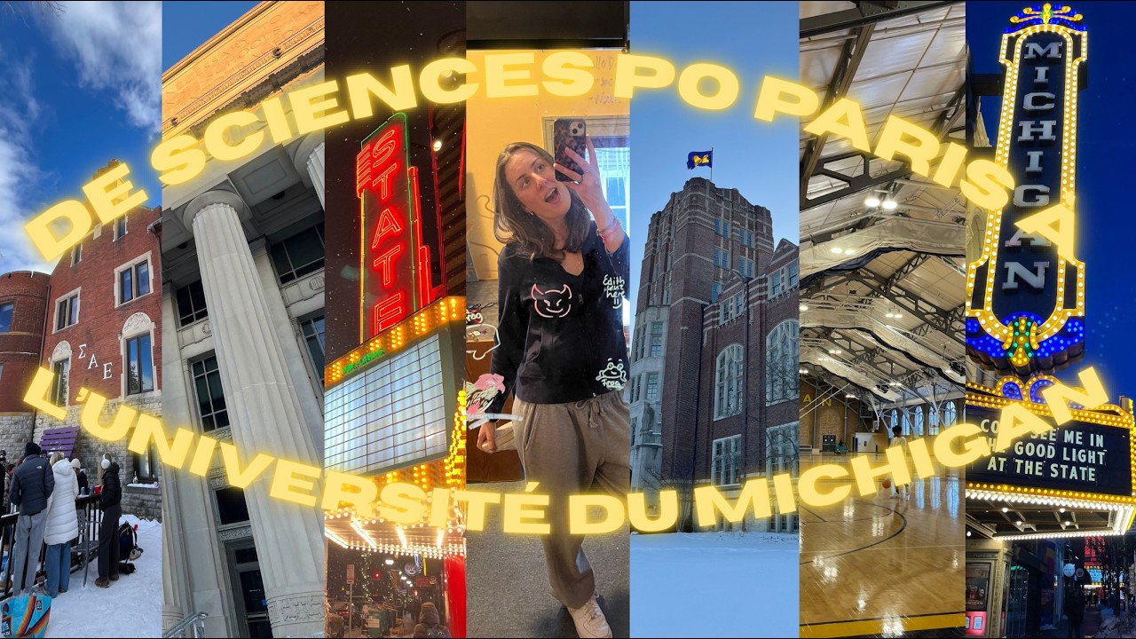 UNE SEMAINE DANS MA VIE EN ÉCHANGE À L'UNIVERSITÉ DU MICHIGAN