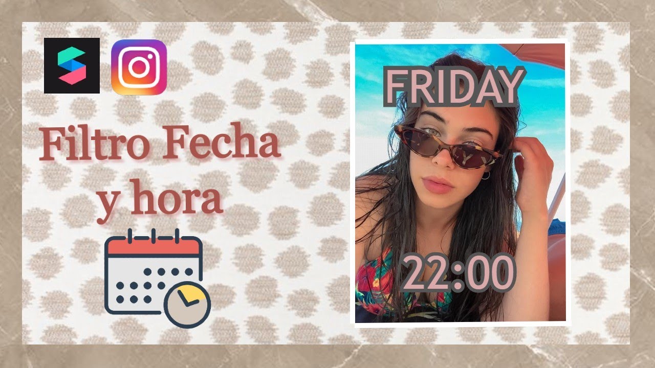 Como crear filtro FECHA Y HORA para Instagram | Spark Ar