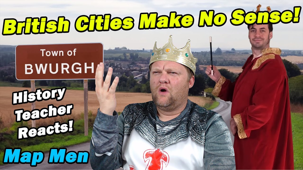 Why British Cities Make No Sense | Map Men | History Teacher Reacts