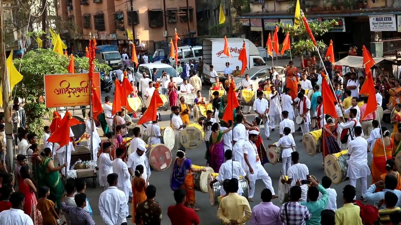 Shurparak Gudipadwa Shobha Yatra 2019 | Aadishakti Dhol Tasha Pathak Vasai-Virar | Radhanagar Circle