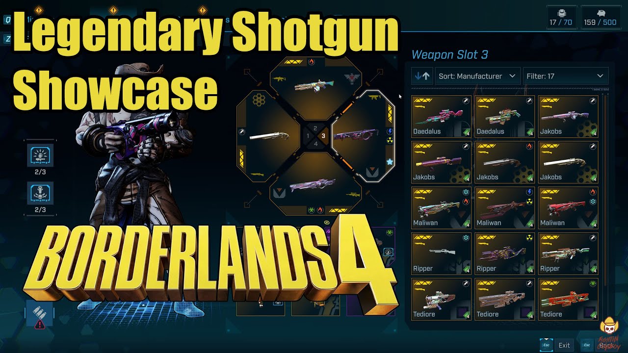 Borderlands 4 - Legendary Shotgun Showcase