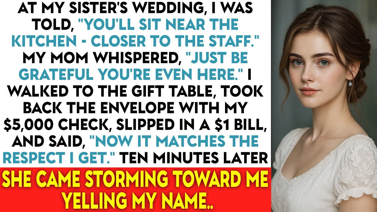 At My Sister’s Wedding, I Was Told, “You’ll Sit Near The Kitchen — Closer To The Staff...