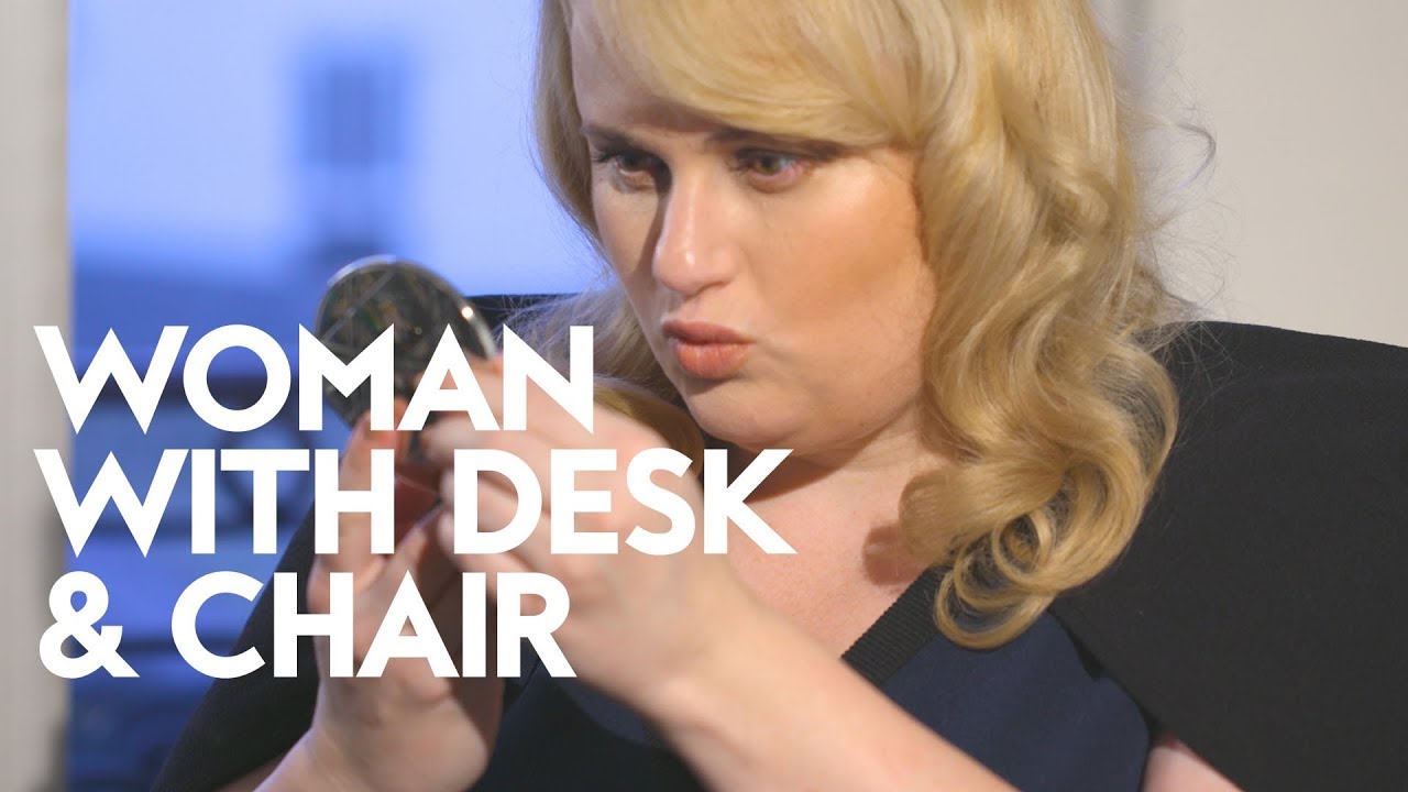 Rebel Wilson’s Tips For How To Glow Up | Woman with Desk and Chair | InStyle