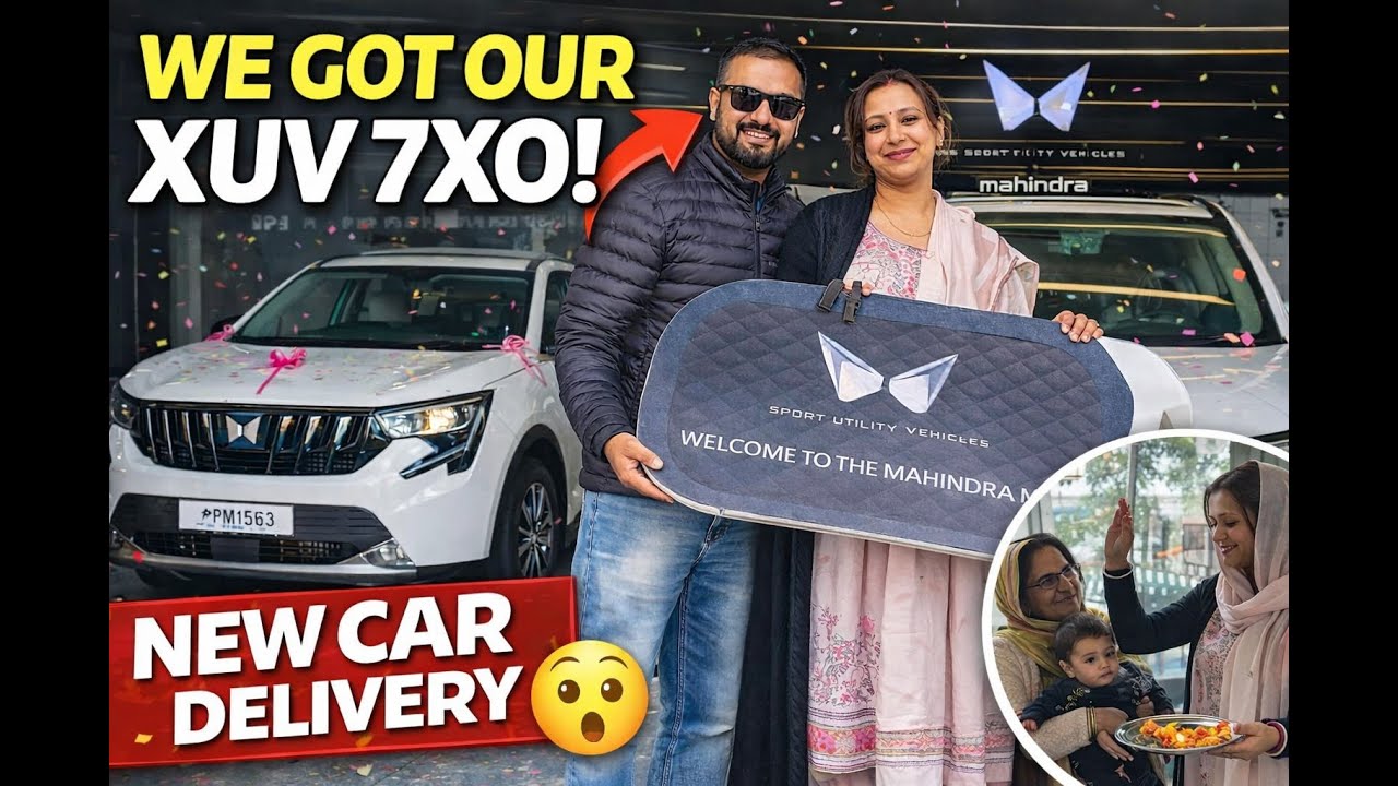 Mahindra Xuv 7xo New Vehicle Delivery | Xuv 7xo Ax7t Review |New Beginnings With Mahindra Suv |