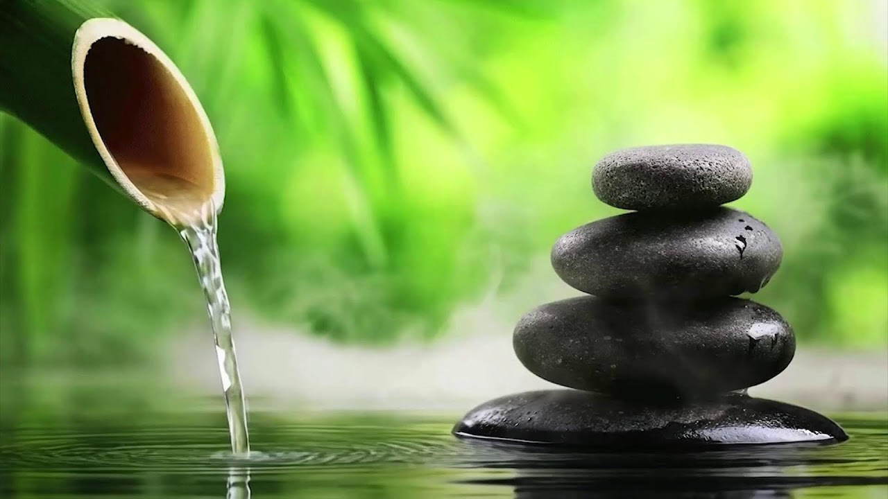 Soothing Relaxation Music + Bamboo Water Sounds - Heals the Mind, Body and Soul & Fatigue, Sleep