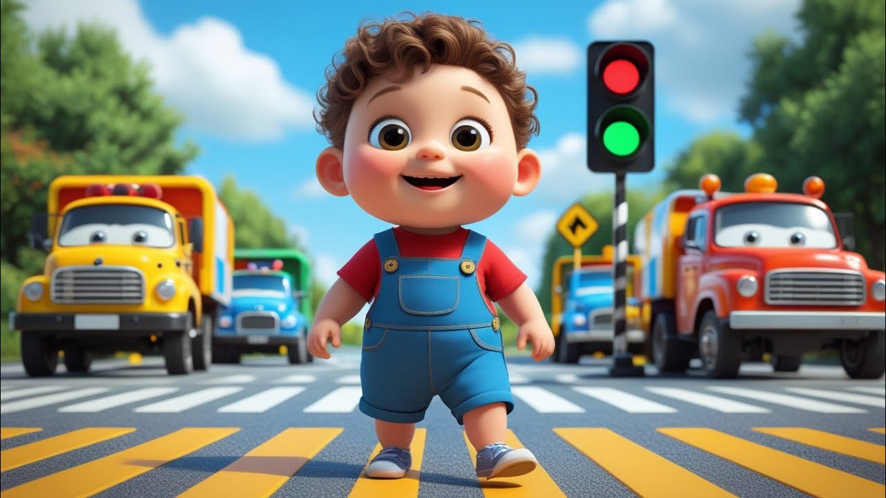 🚗 Busy Vehicles Song for Kids | Fire Truck, Bus & Plane 🚒✈️ | Benny Rhymes