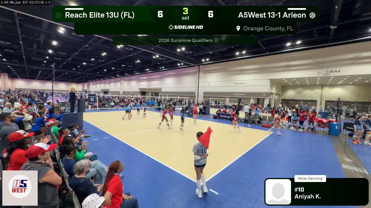 A5West 13-1 Arieon @ Reach Elite 13U (FL) (2026.02.27)