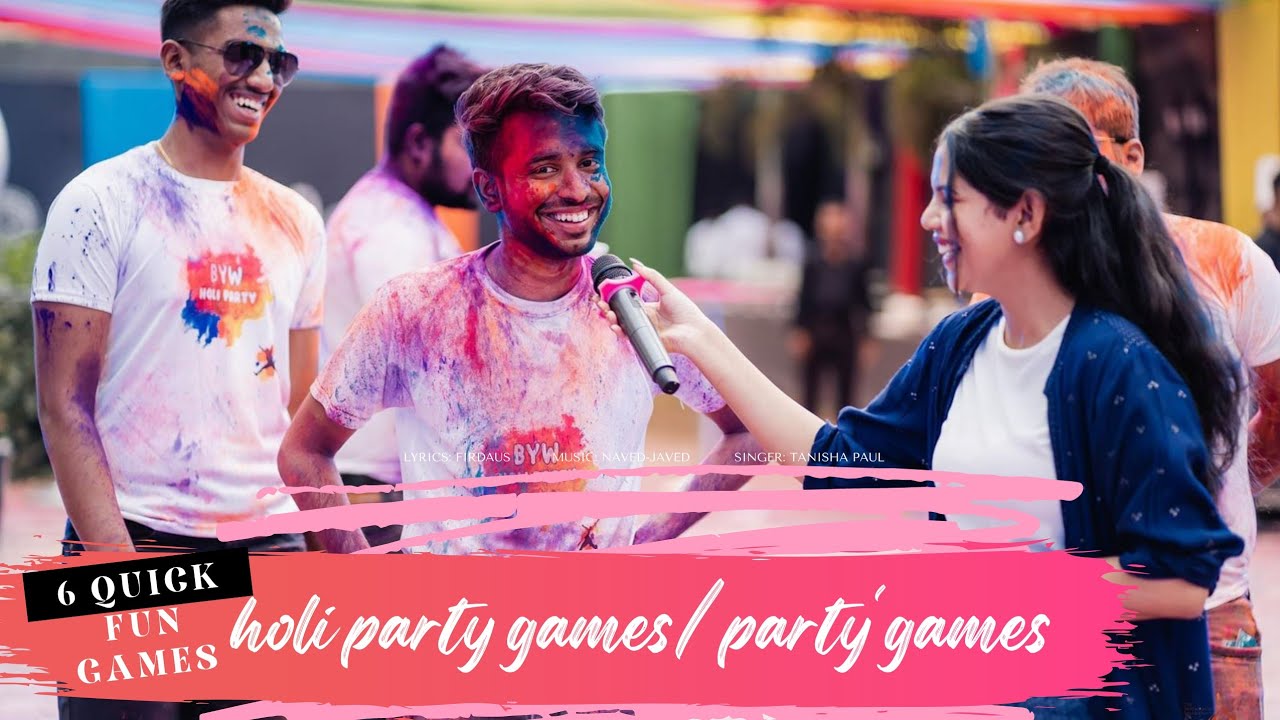 6.easy fun holi party game's/party games| Holi anchoring| Entertainment | Anchor divya
