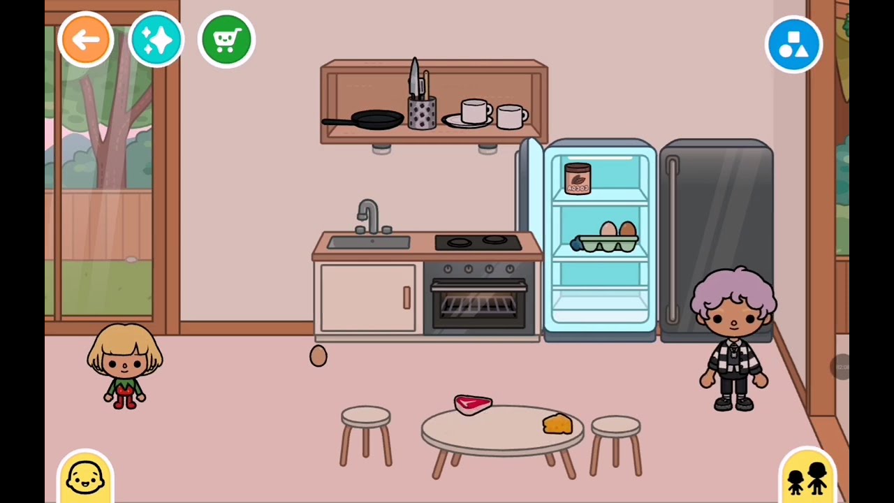 Toca boca'da babamla evin mobilyalarını yerleştirdik!!! 