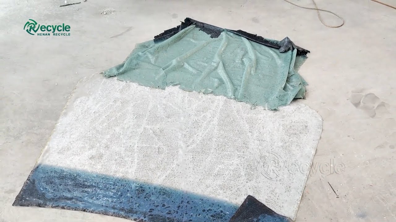 Separate PVB Film from Laminated Glass | Windshield Recycling Machine