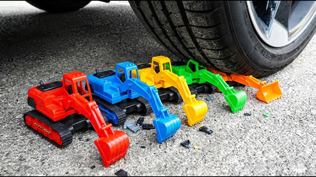 Experiment Car vs traktor vs Watermelon vs Jelly | Crushing Crunchy & Soft Things by Car