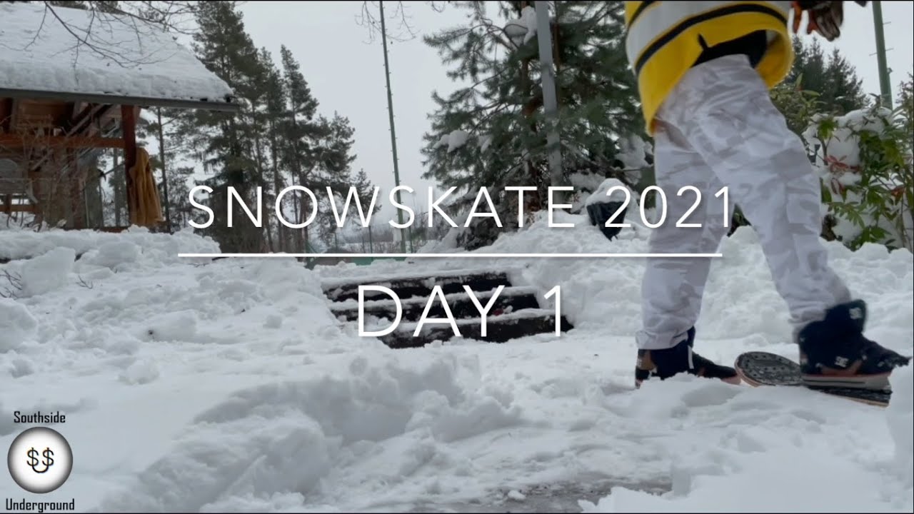 SNOWSKATE 2021 DAY 1: FIRST TRICKS SINCE YEARS!