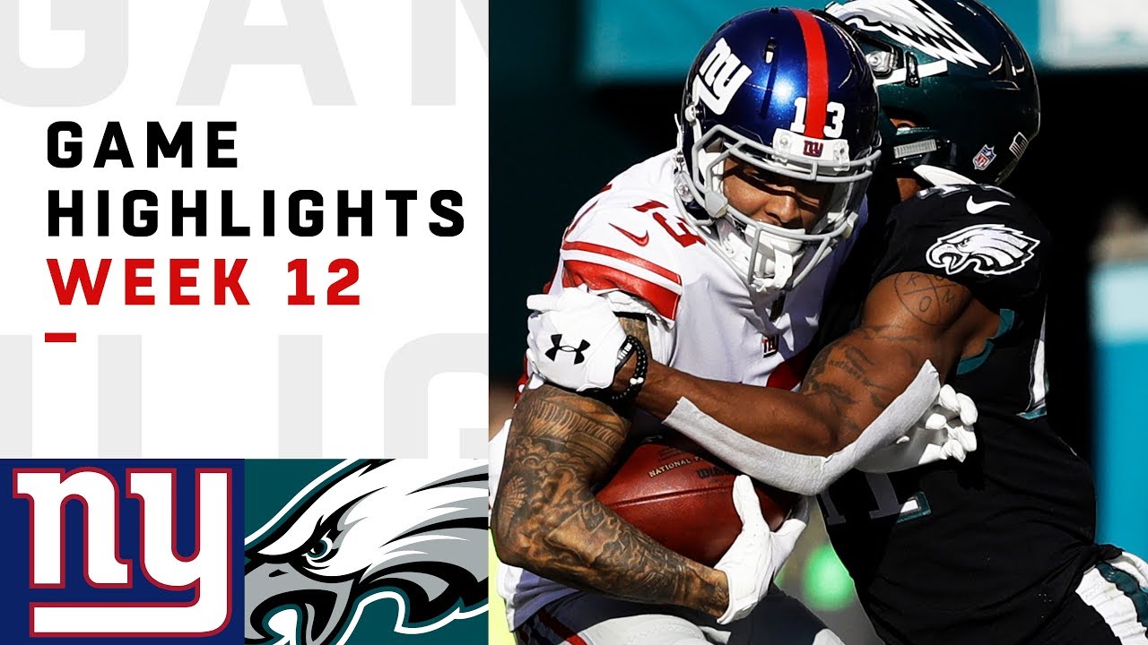 Giants vs. Eagles Week 12 Highlights | NFL 2018