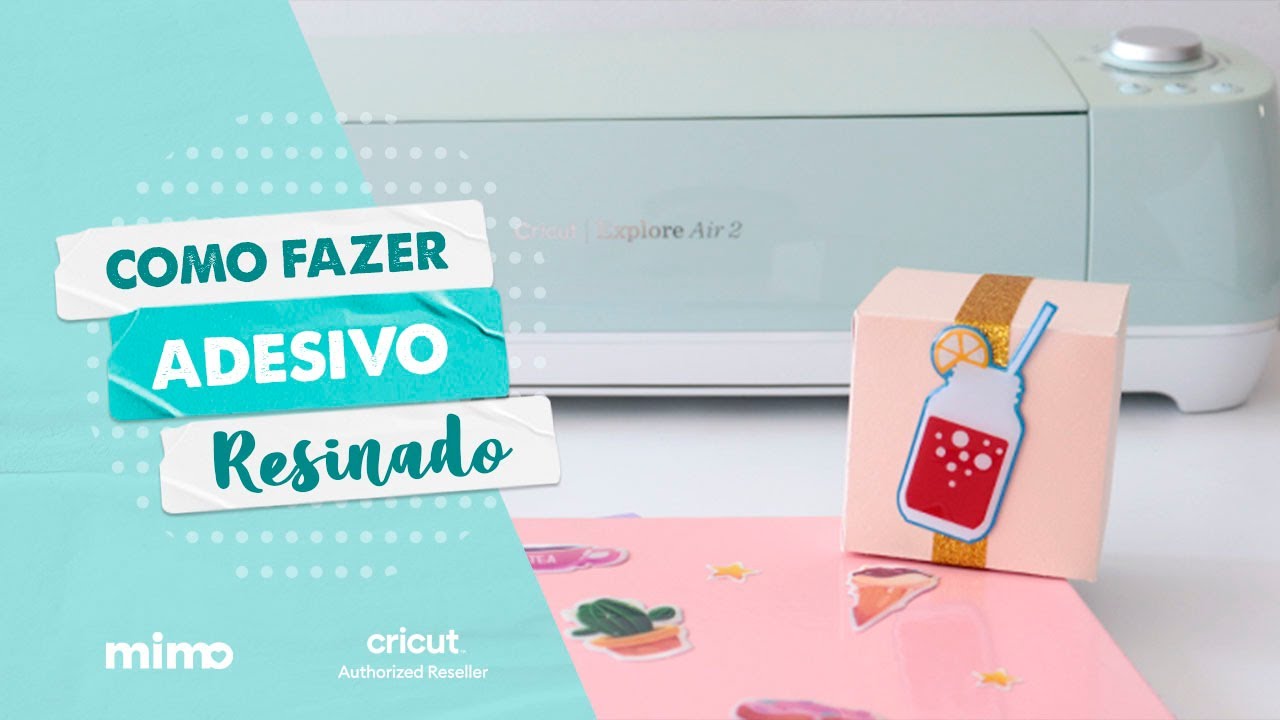 Como Fazer Adesivo de Resina com a Cricut