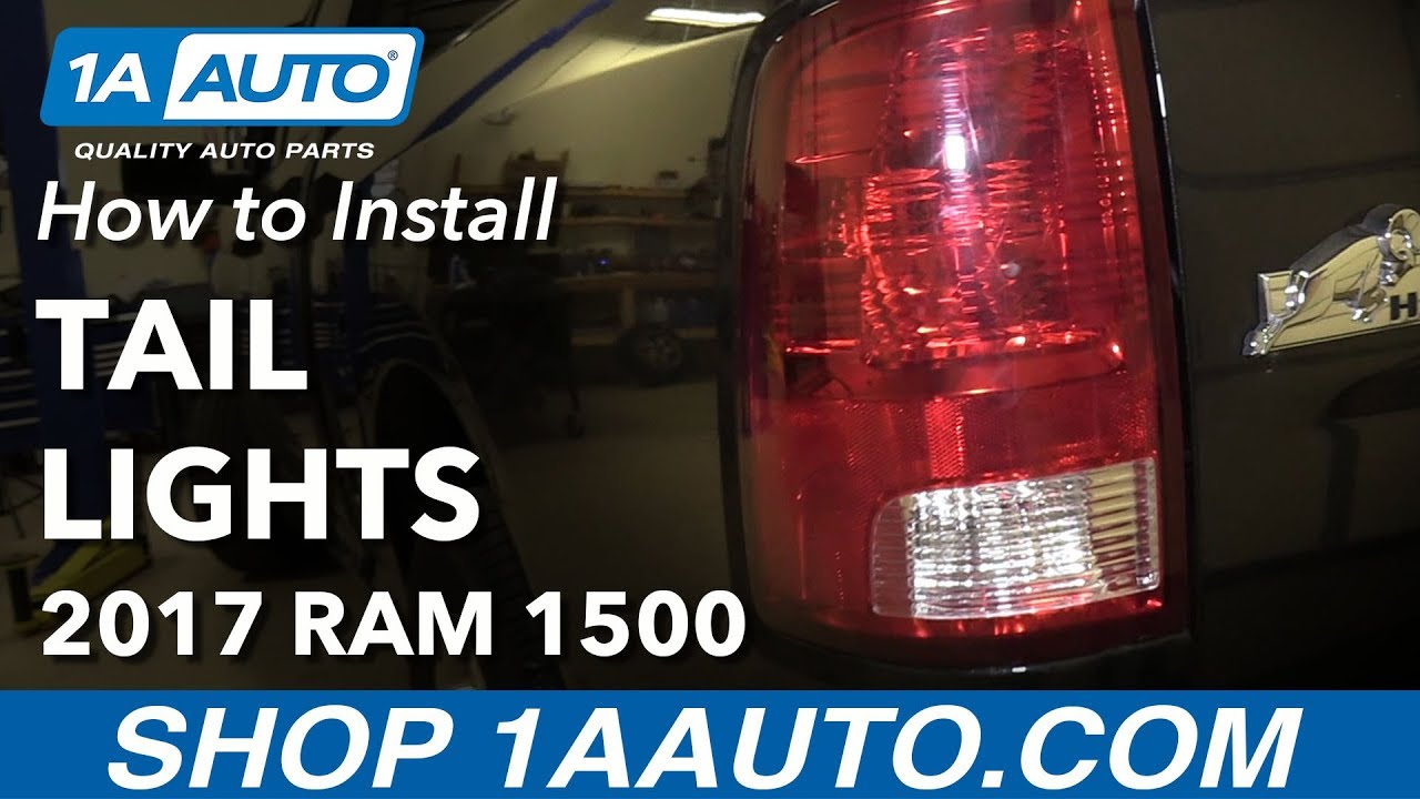 Как установить и заменить задние фонари 13-18 Ram 1500
