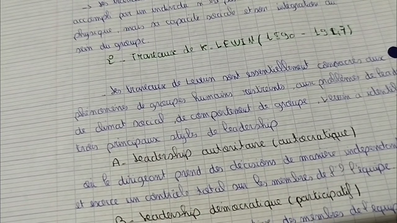 L'école des relations humaines,s6, théories des organisations