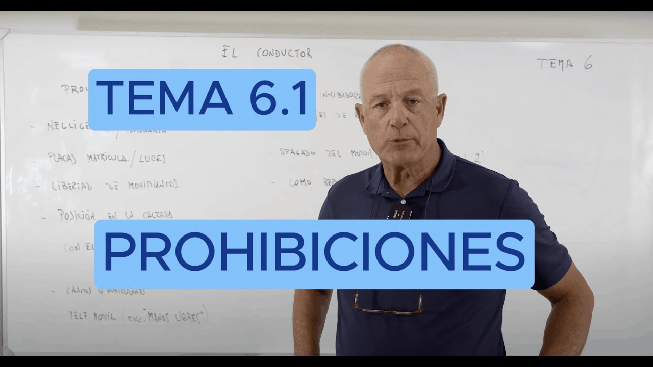 CARNET C (Actualizado 2024) -TEMA 6.1- PROHIBICIONES GENERALES| Clases con Jordi | Teórica de camión