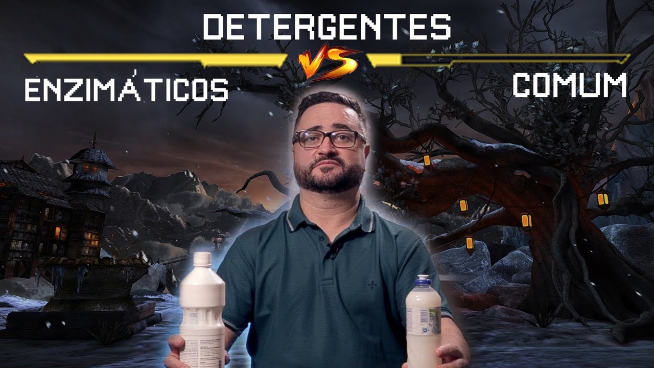 Detergente enzim&aacute;tico X detergente comum QUAL utilizar? 🔬