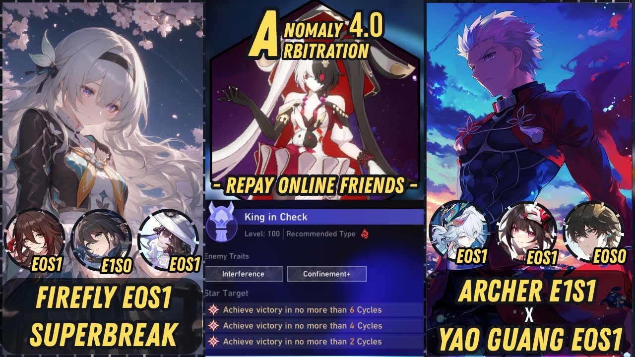 V2 | Firefly E0S1 SuperBreak - Archer E1S1 x Yao Guang E0S1 | Anomaly Arbitration 4.0 #yaoguang