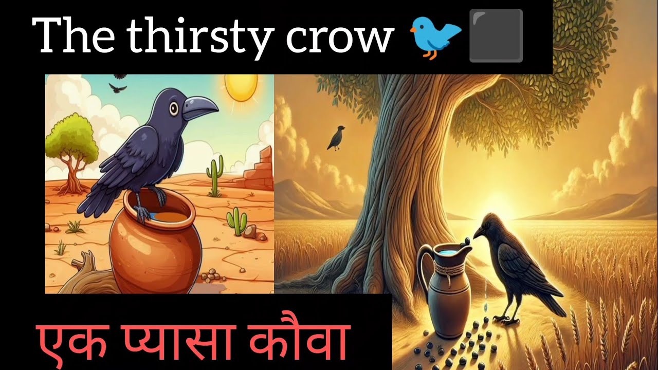 The Smart Crow 🐦 | स्मार्ट कौआ कहानी | Hindi Translation | Easy English Speaking for Beginners