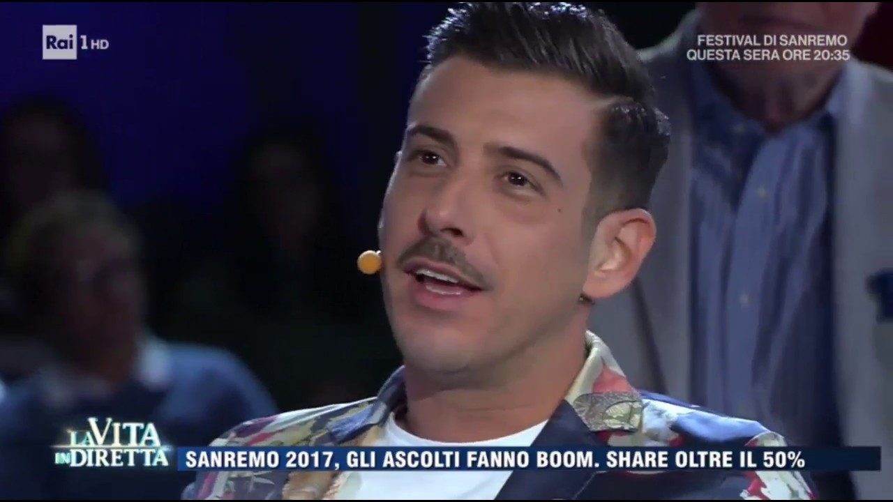 Francesco Gabbani ospite @ La Vita in Diretta (Rai 1) 8.2.2017