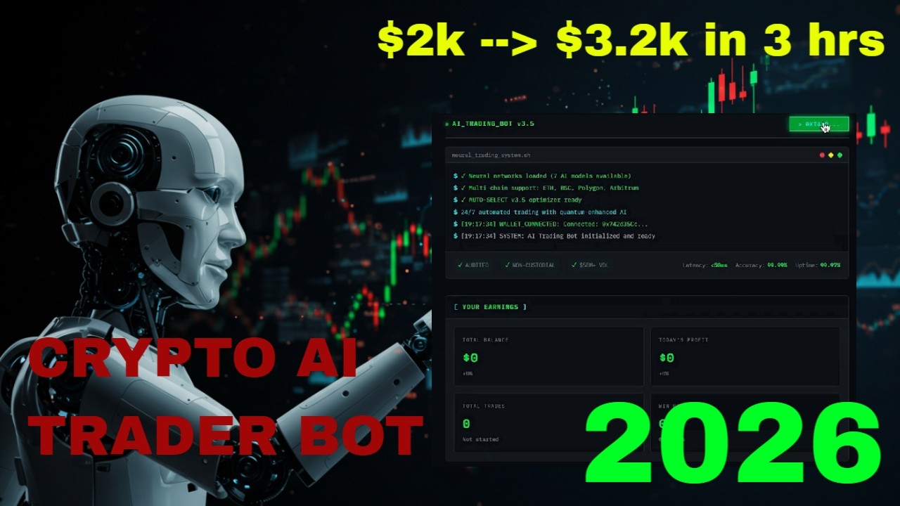 (v4.2) New Free Crypto AI Trader Bot - $2k to $3.2k In 3 Hrs - Best Crypto AI Trade Bot In 2026