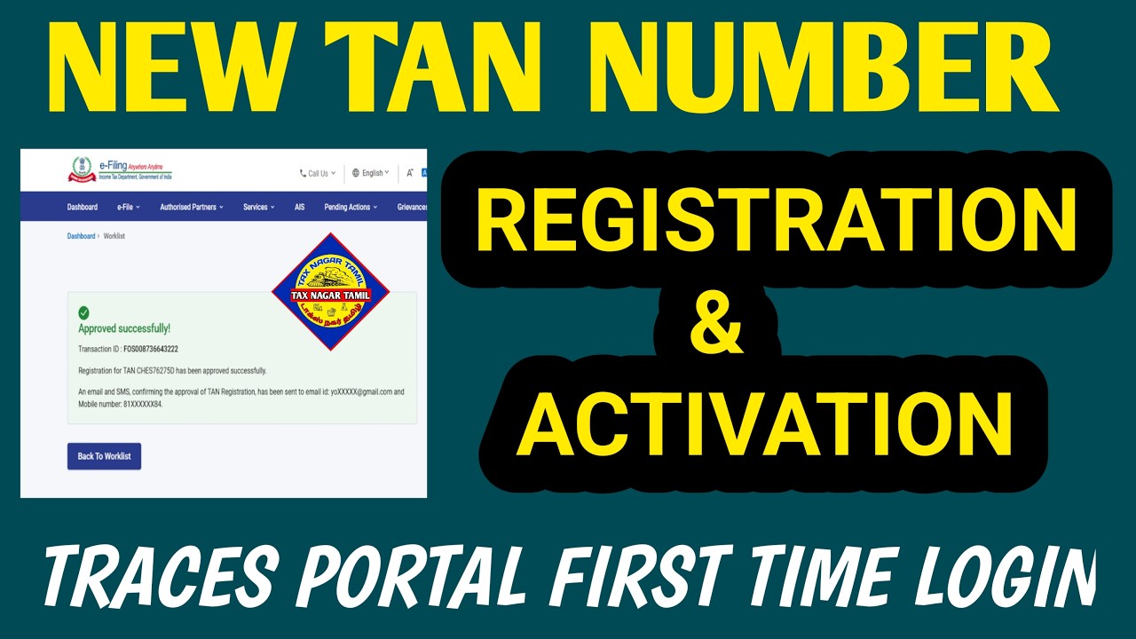 How to register TAN number on traces portal | TAN Registration on Traces website | First time login