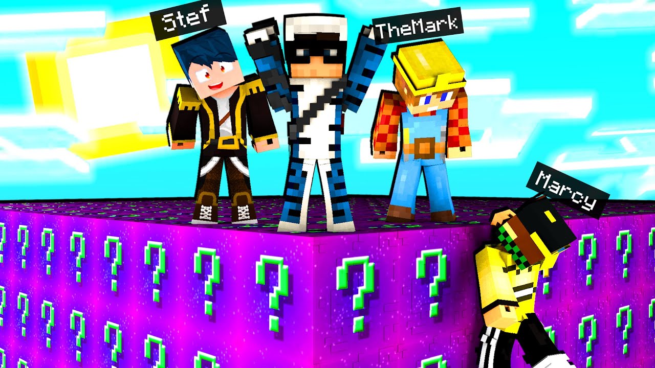 SFIDO I MIEI AMICI CON I LUCKY BLOCK  - MINECRAFT ITA