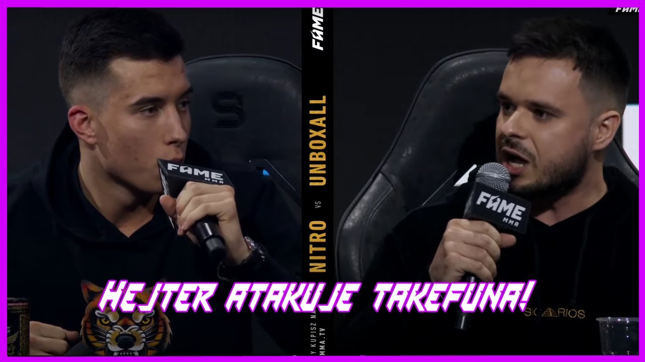 Hejter atakuje Takefuna | Takefun vs Hejter konferencja fame mma 13 najlepsze momenty!