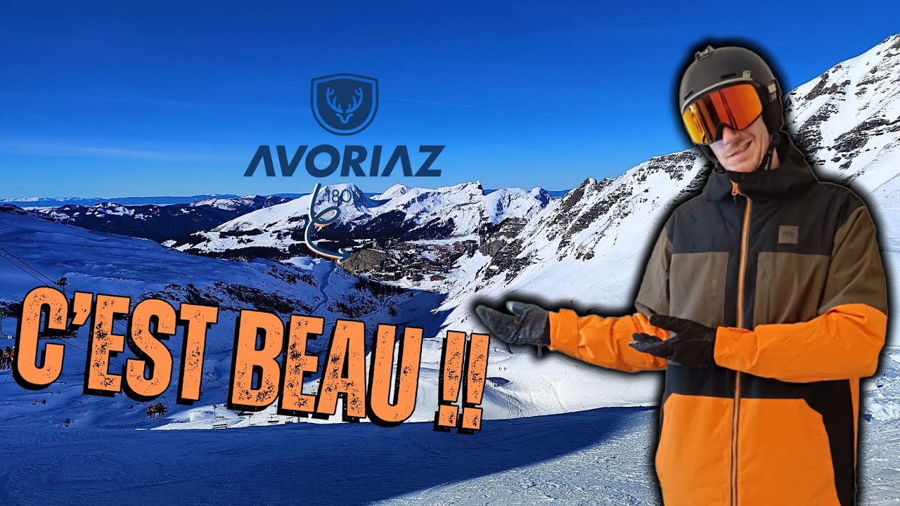 On skie sous le télésiège toute la journée à Avoriaz