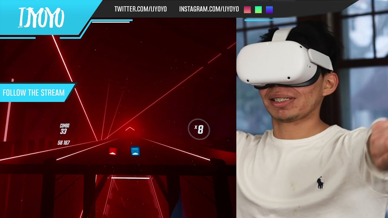 Beat Sabre | Начинающий к эксперту | Нормальный режим № 2 с Ijyoyo ~ Oculus Quest 2
