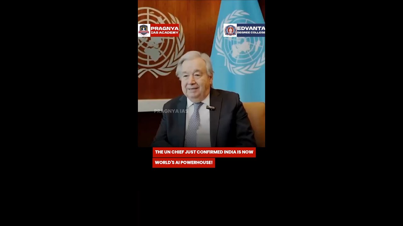 UN Chief SHOCKED by India&rsquo;s AI Rise! 🇮🇳 Antonio Guterres: 
