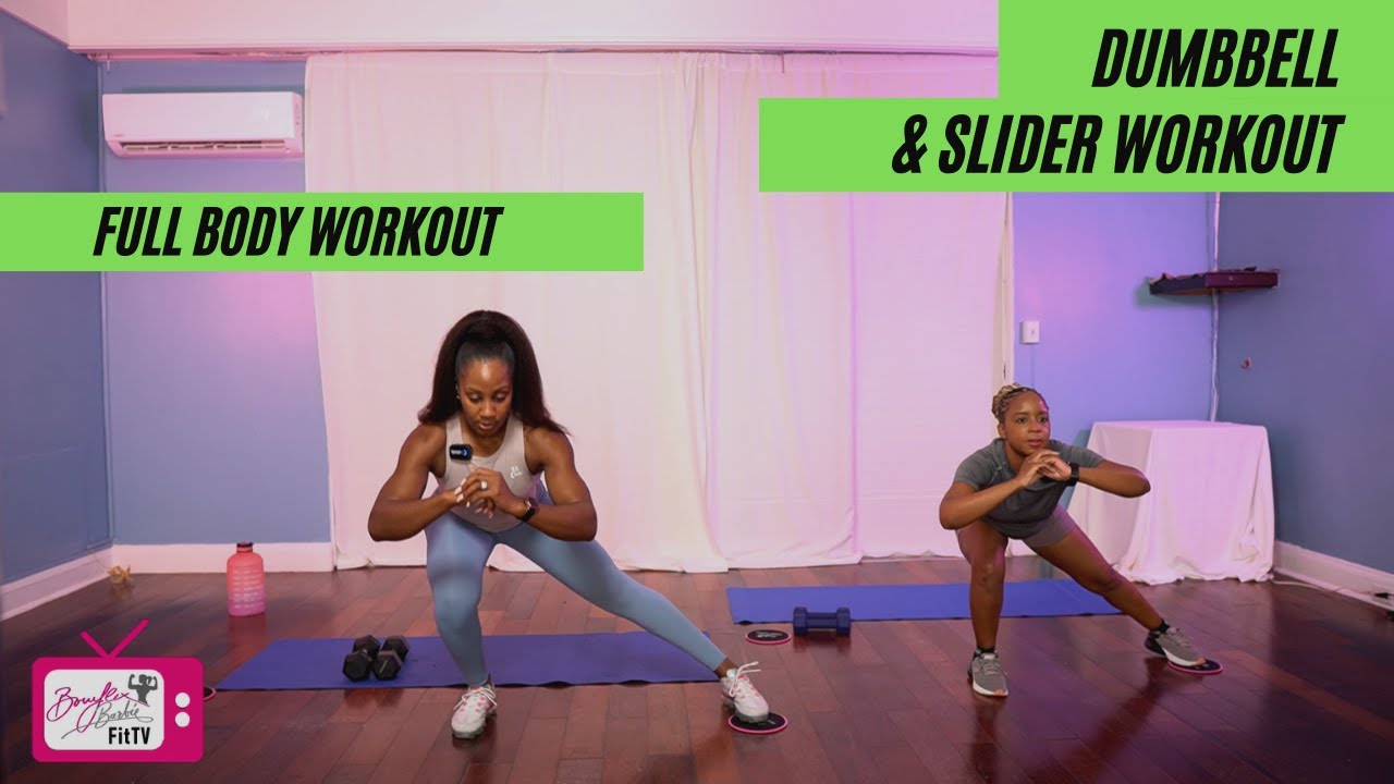 Dumbbell & Sliders Full Body Workout