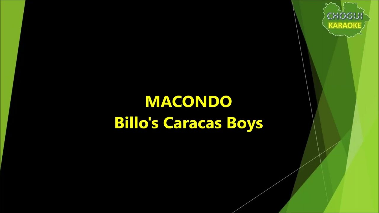 Billo's Caracas Boys - Macondo (Karaoke/Pista)