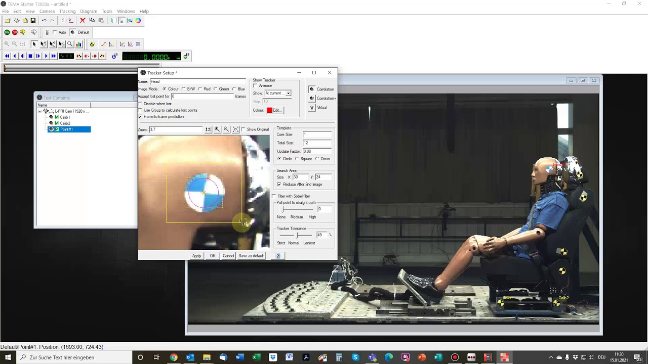 AOS TEMA Motion Analysis Software tracking tutorial